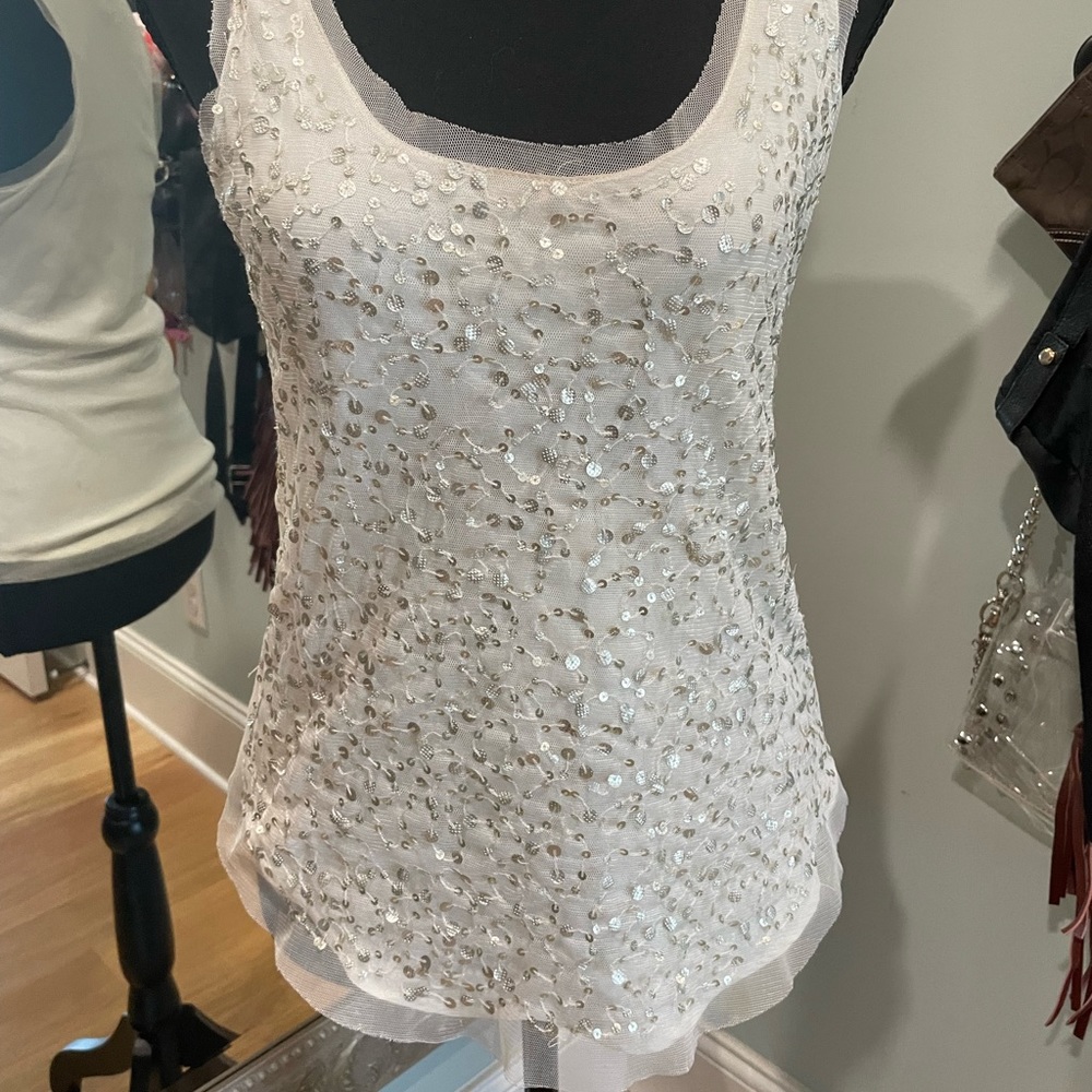 American Eagle Outfitters Sequin tank top size 0